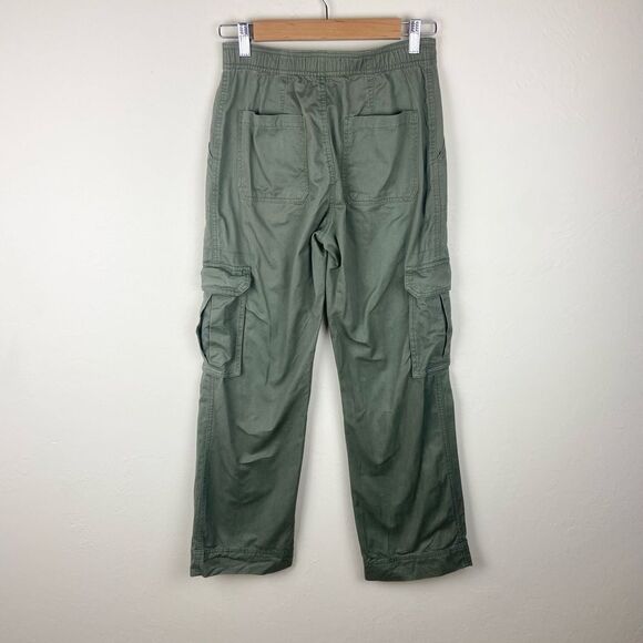 Abercrombie & Fitch Curve Love Relaxed Cargo Pant - Army Green - Picture 6 of 8